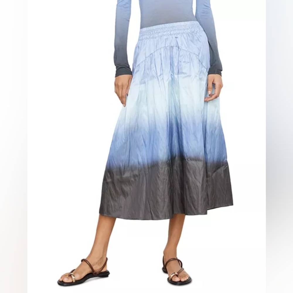 NEW VINCE | $495 Dip-Dye Ombré Skirt - Picture 4 of 8